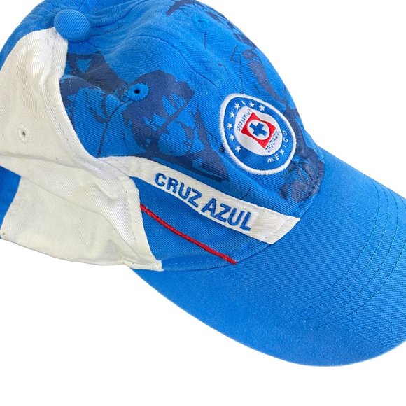 Vintage Cruz Azul Mexico FMF Adjustable Hat Embroidered Soccer Futbol Adult - Picture 2 of 5